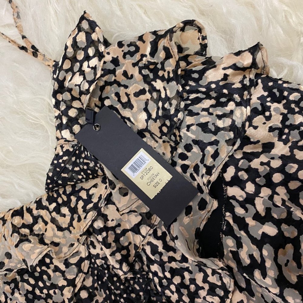 RACHEL ZOE Ruffle Print Mini Dress - Picture 8 of 13